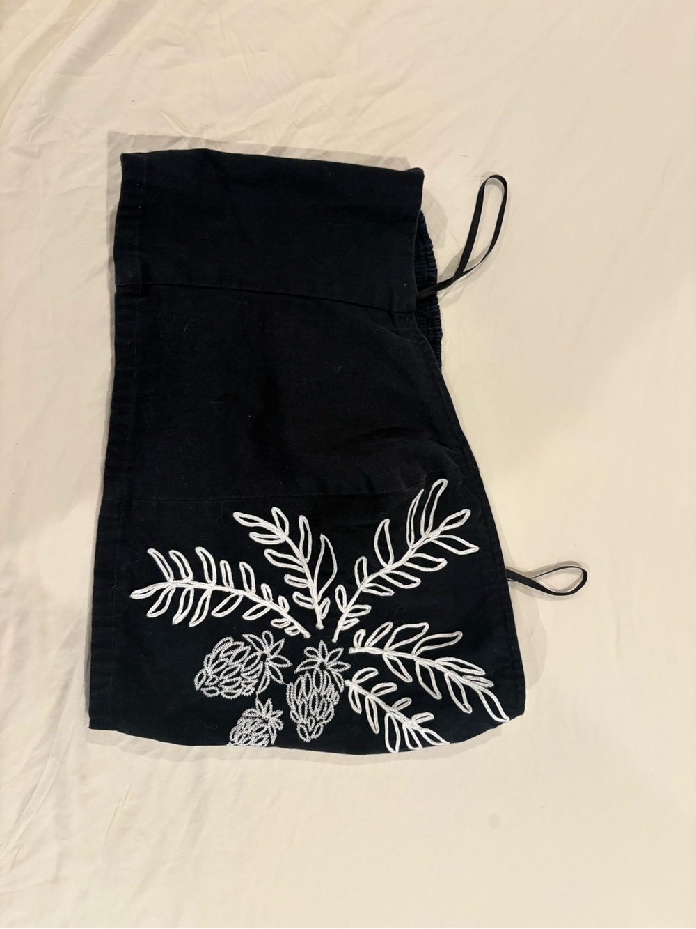 Anthropologie Women's Embroidered Midi Skirt WITH THE TOP BLACK Size Us 14 - Picture 10 of 13